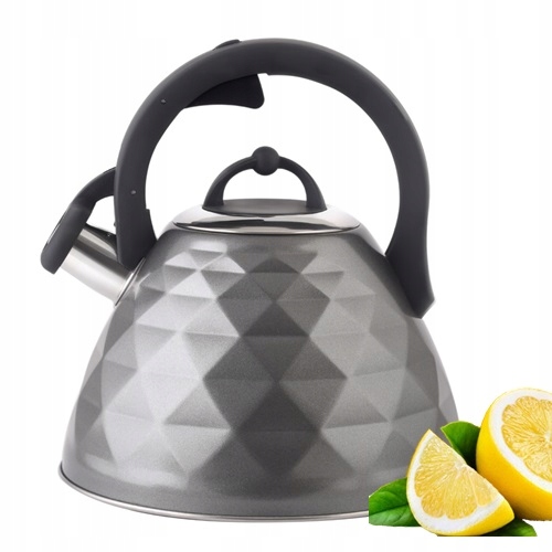 

Czajnik z gwizdkiem Stalowy 3L Grafit Indukcja Gaz