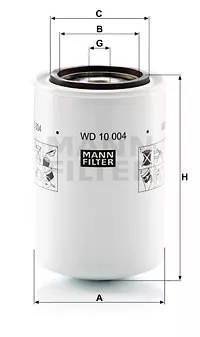 Mann-Filter WD 10 004 фільтр, робоча Сантехніка