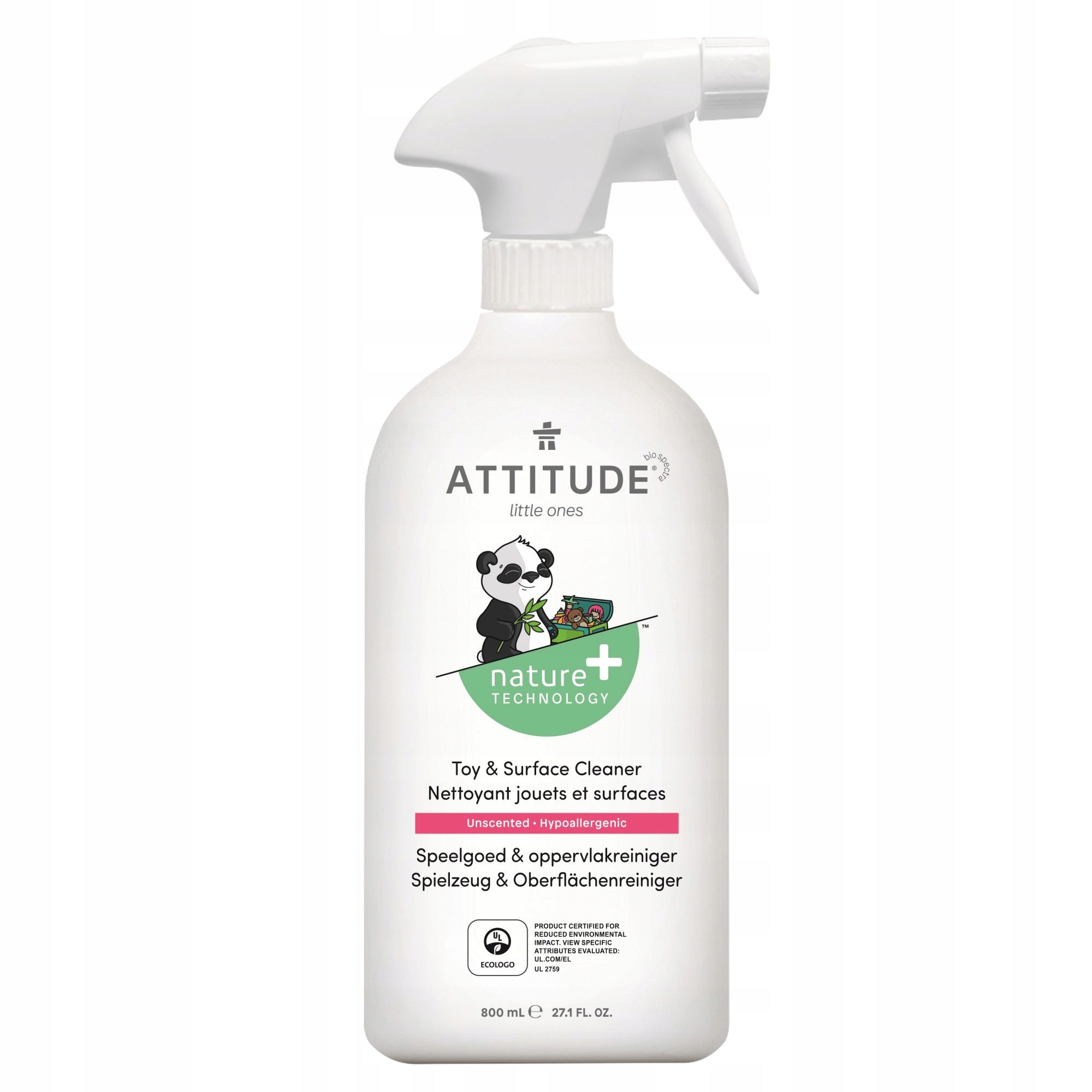 

Attitude Spray do mycia powierzchni i zabawek 800m
