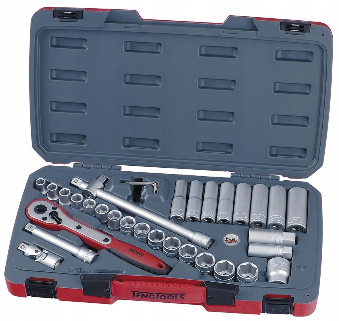 Sada nástrčných kľúčov so štvorcovým úchopom 1/2". Teng Tools M1234