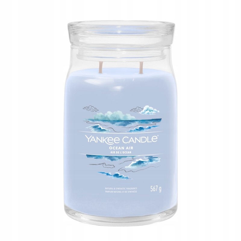 Yankee Candle Ocean Air velká vonná svíčka 567 g