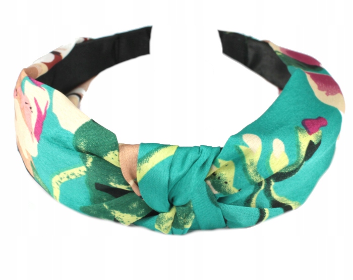 

Opaska Do Włosów Supeł Węzeł Jedwab Flower Miętowa