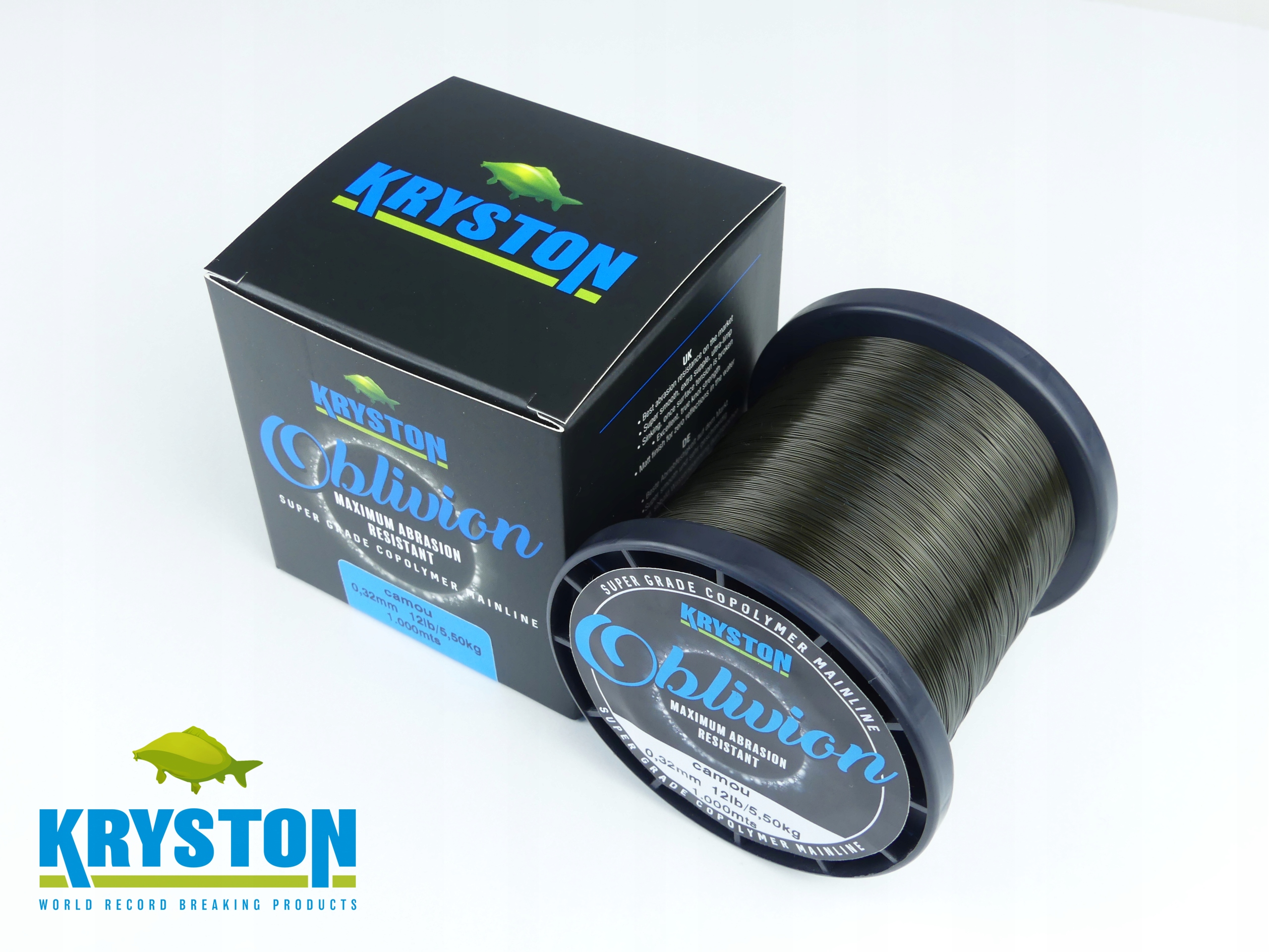 Żyłka karpiowa 0,40mm 1000m 20lb Kryston Oblivion matt camou KR-OBL5