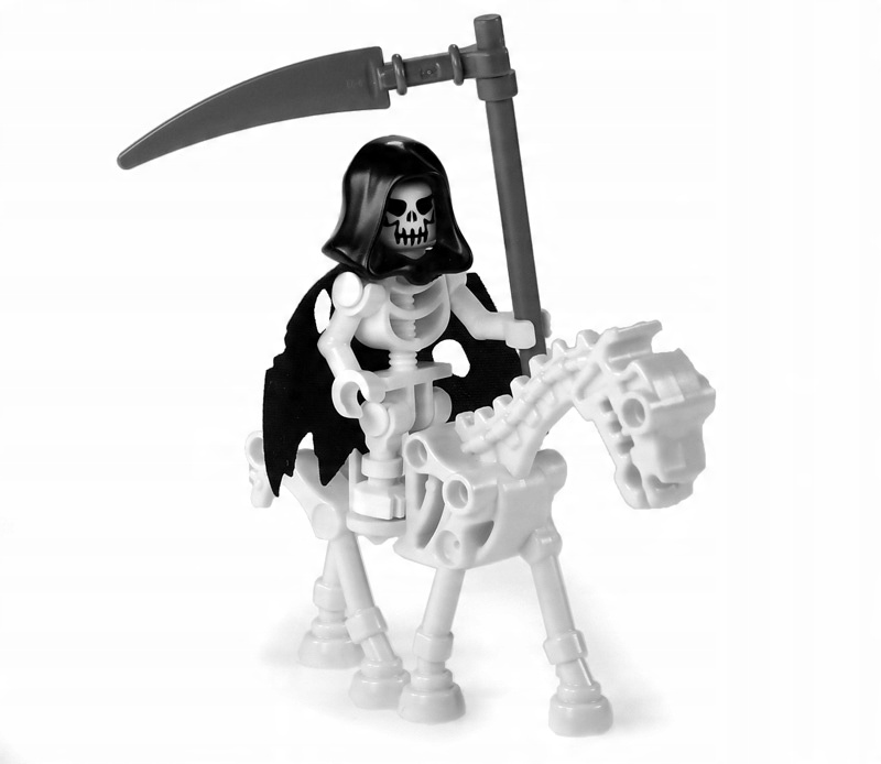 

Lego Śmierć - szkielet / kościotrup + koń /nr 19 /