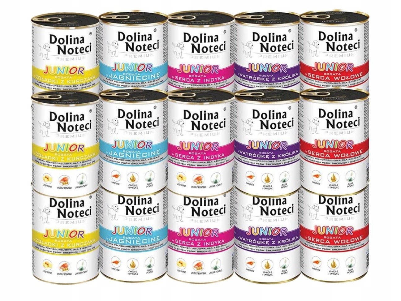 Levně Dolina Noteci Premium Junior mix chutí 20x400g Vlhké krmivo