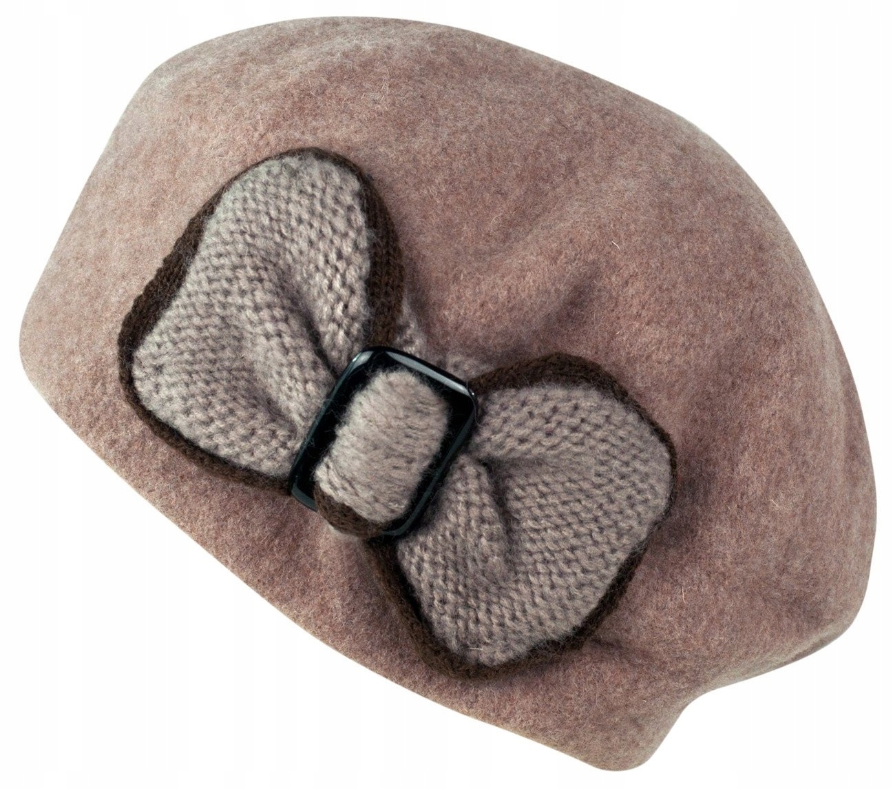 

Szaleo wełniany Beret z kokardą cz14213-5
