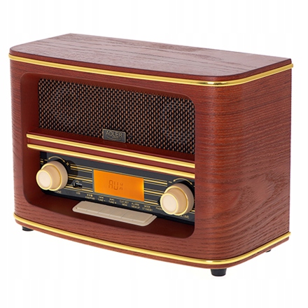 Adler Retro rádio Ad 1187 Funkcia alarmu Aux in Drevené