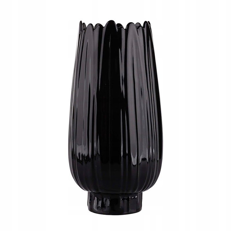 WAZON NA KWIATY GLAMOUR NA PREZENT CZARNY 19CM