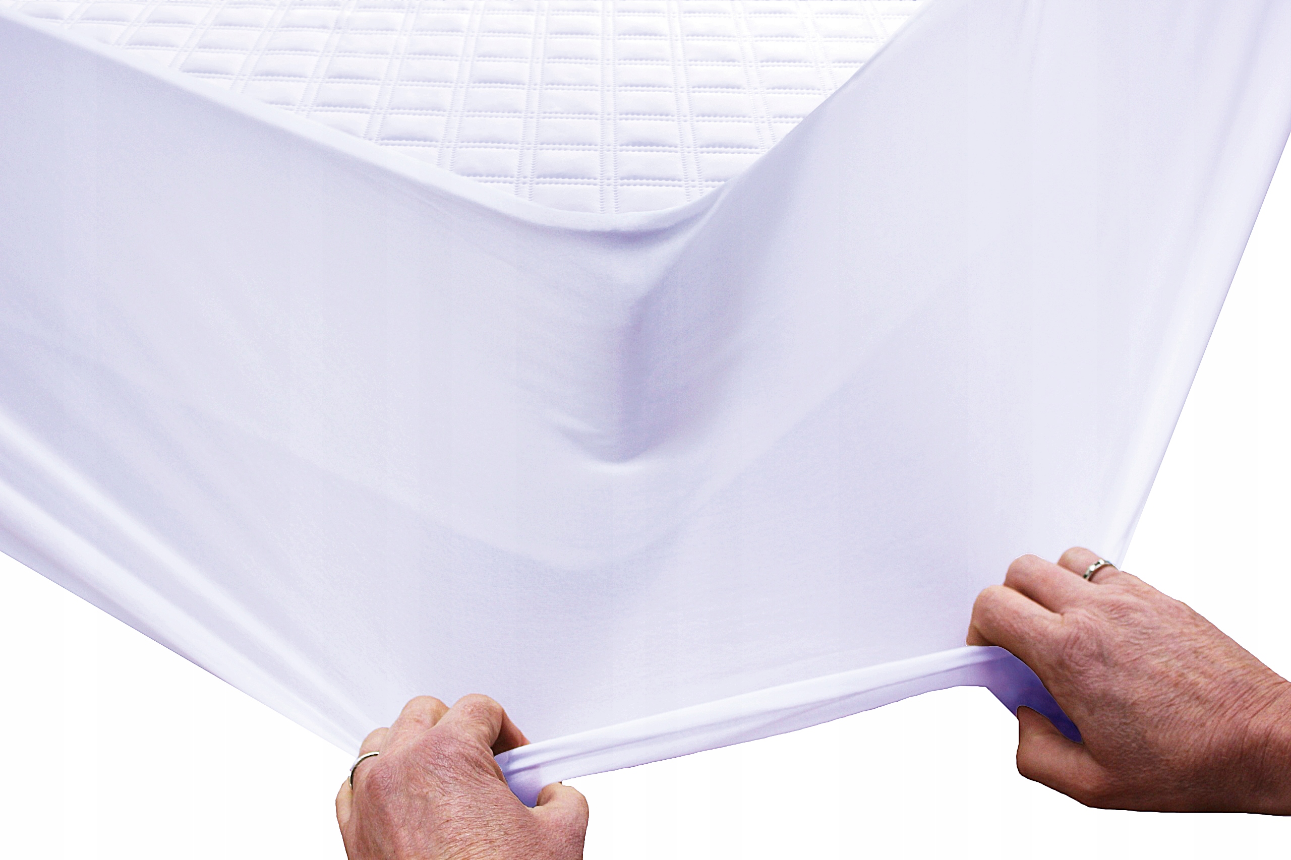 OCHRANIACZ NA MATERAC PIKOWANY WODOODPORNY 180x200 Z GUMKĄ DOOKOŁA 200x180