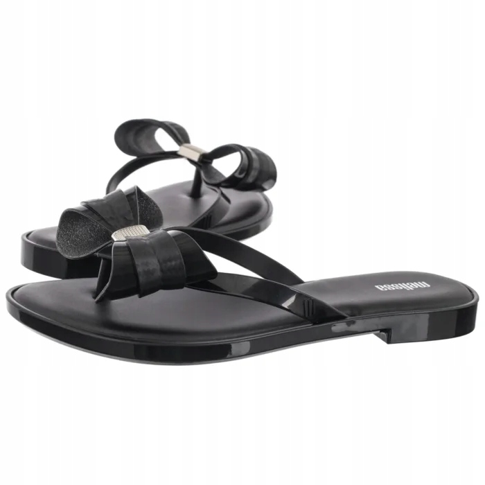 Dámské žabky Nazouváky Melissa Flip Flop Slim V Ad 35748 Black Černé