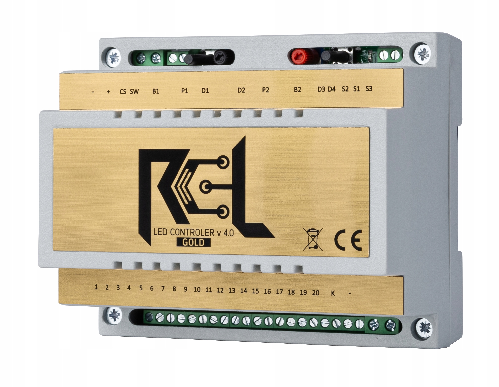 Led schodiskový ovládač 12-24V do 20 stupňov Kaskáda Automat RCL-System Gold