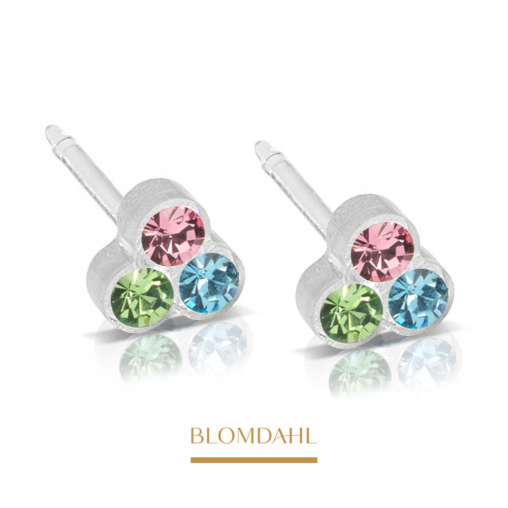 Hypoalergenní Náušnice Blomdahl Clover Light Fantasy 6 mm