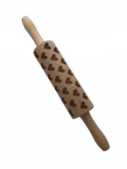 

Wałek drewniany do ciasta Kuchenny 19cm Wzór Serca