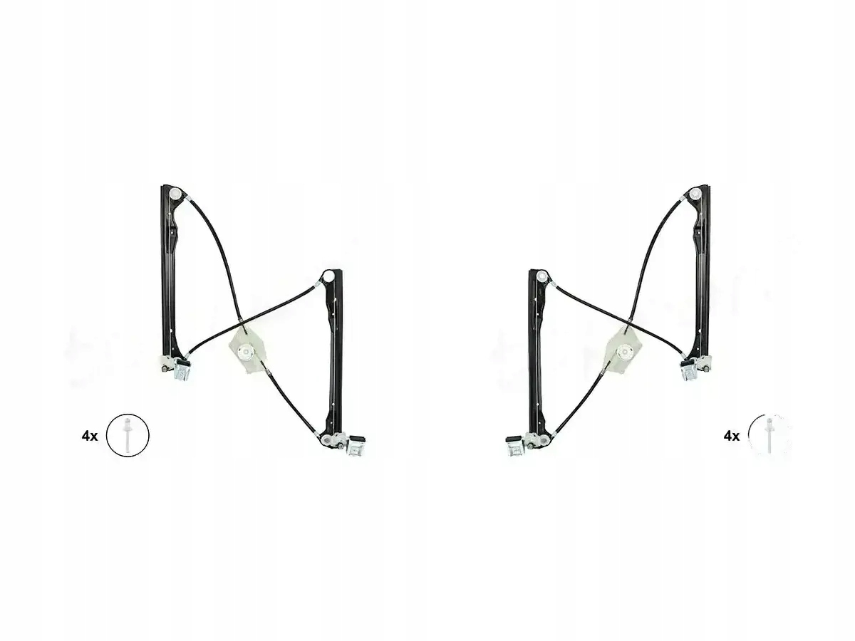 2x Podnośniki szyb TOPRAN PRZÓD L+P do SEAT LEON 1, LEON I, TOLEDO 2