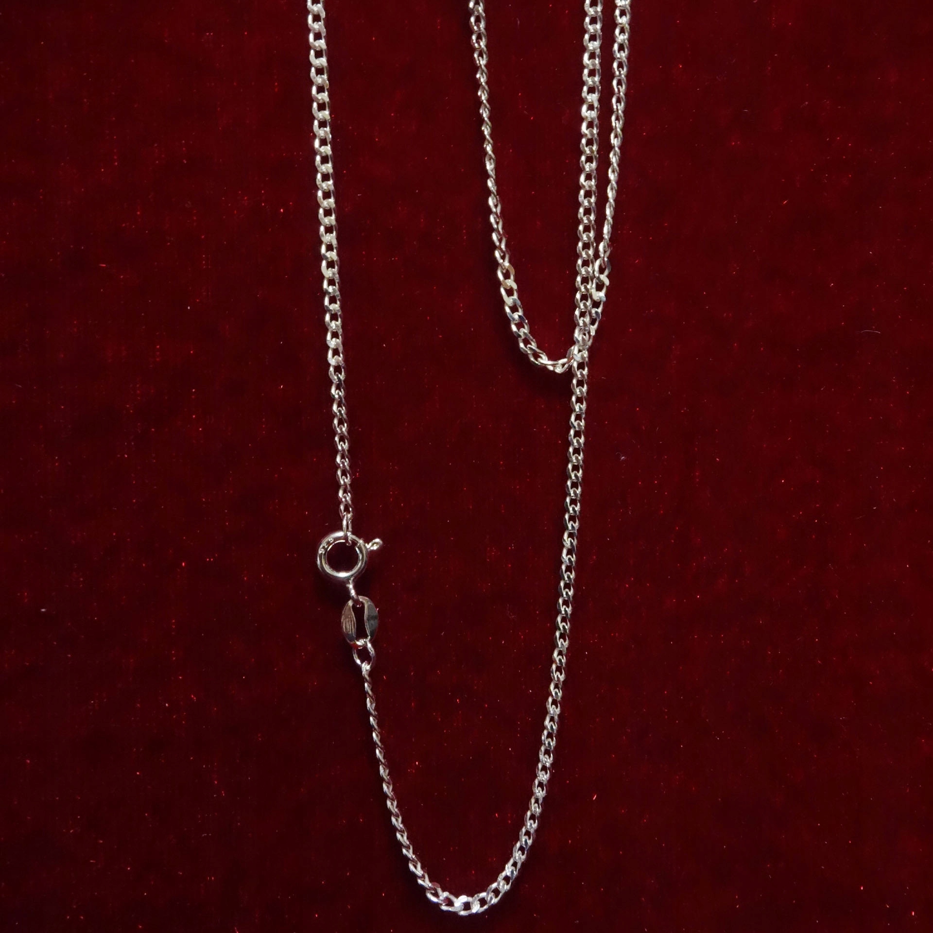 ŁAŃCUSZEK SREBRNY pancerka - 45 cm I KOMUNIA ŚW. Marka Inna marka