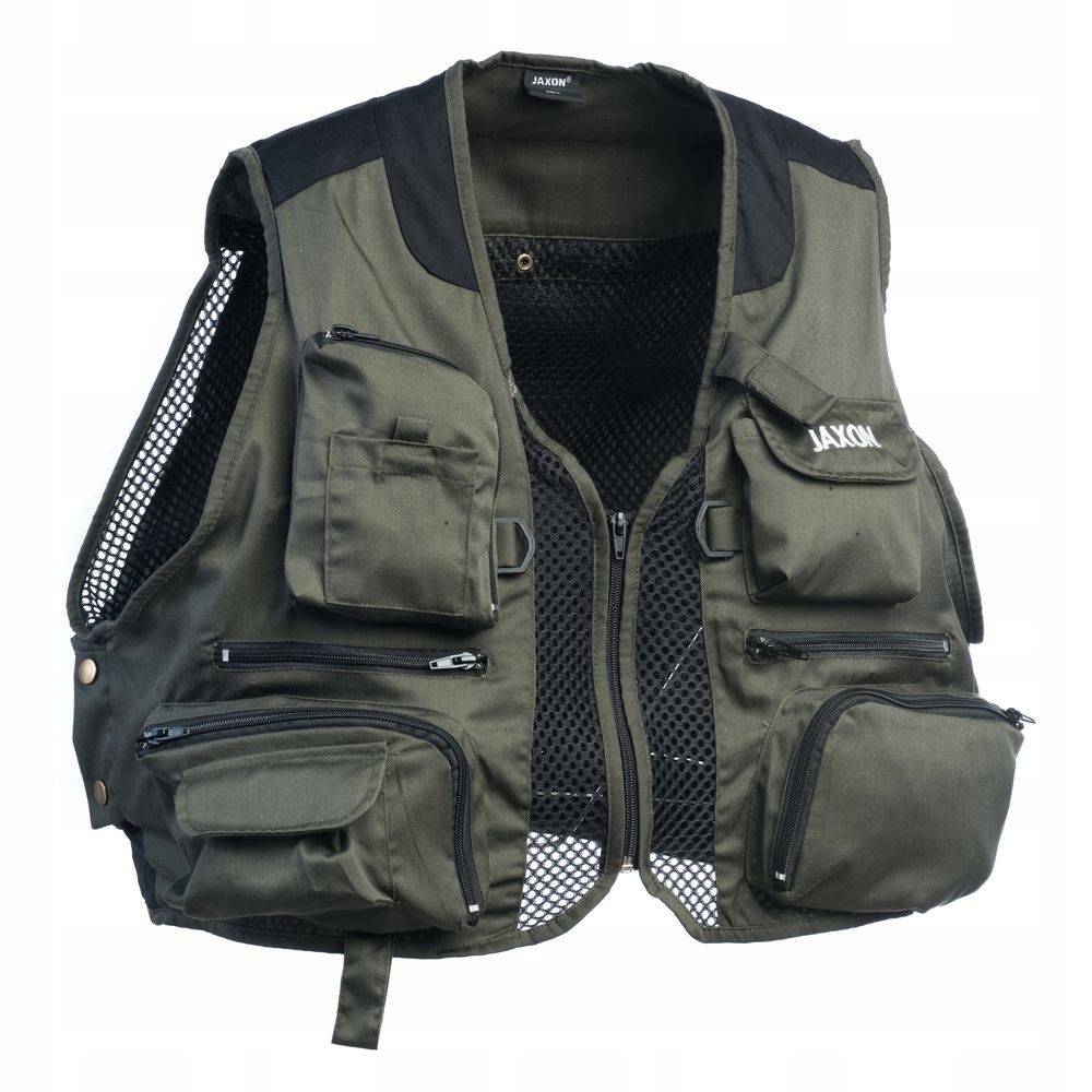 Kamizelka wędkarska Jaxon UJ-FRA XXL zielona EAN (GTIN) 5900113373143