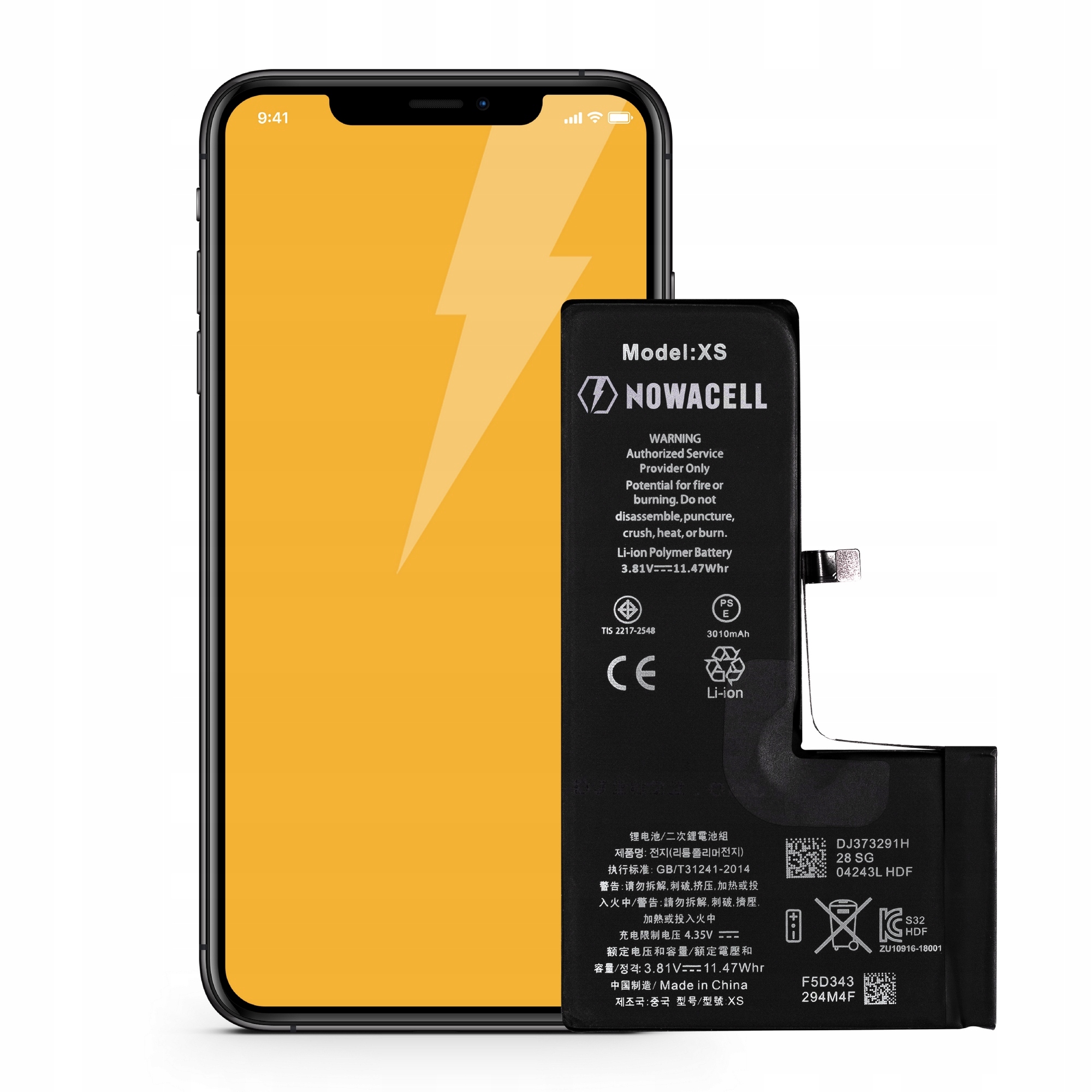 Bateria NOWACELL do iPhone XS- większa pojemność Kod producenta NOWACELL-XS