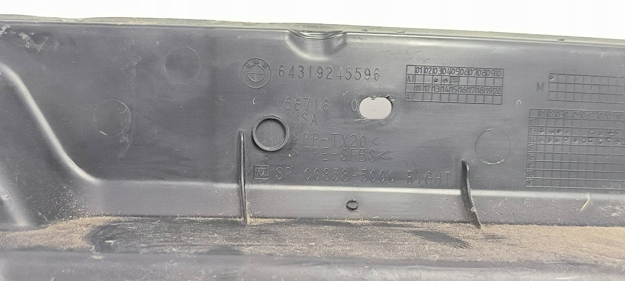 cover intake 15671610 BMW X6 F16
