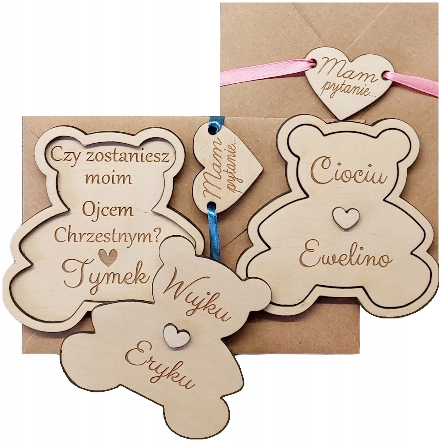 PYTANIE CIOCIU CZY ZOSTANIESZ MOJĄ MATKĄ CHRZESTNĄ Kolor dominujący brązowy