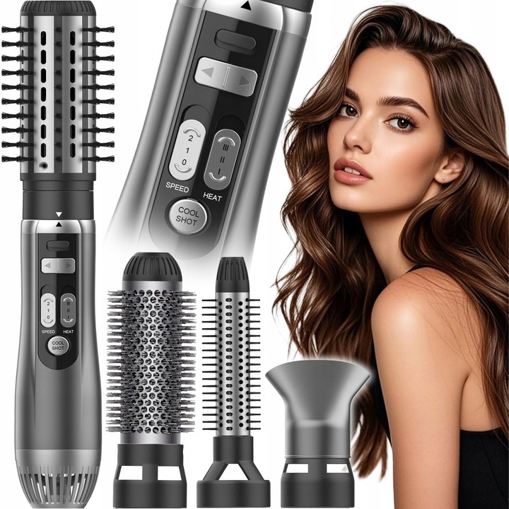 Suszarko Lokówka Obrotowa Suszarka do włosów Wielofunkcyjna Do Stylizacji