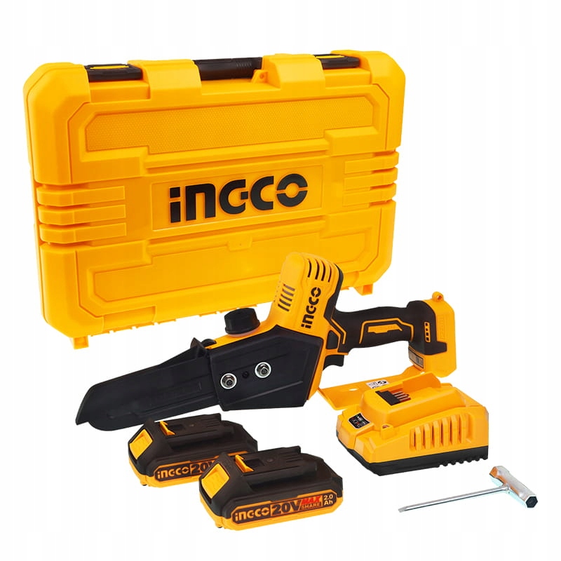 Řetězová pila Mini 6" 15Cm Akumulátorová bezšroubová 20V 2 Akumulátory