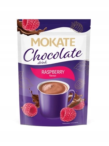 9 x Vánoční zimní čokoládový nápoj Čokoláda v prášku Malina Mokate120 g