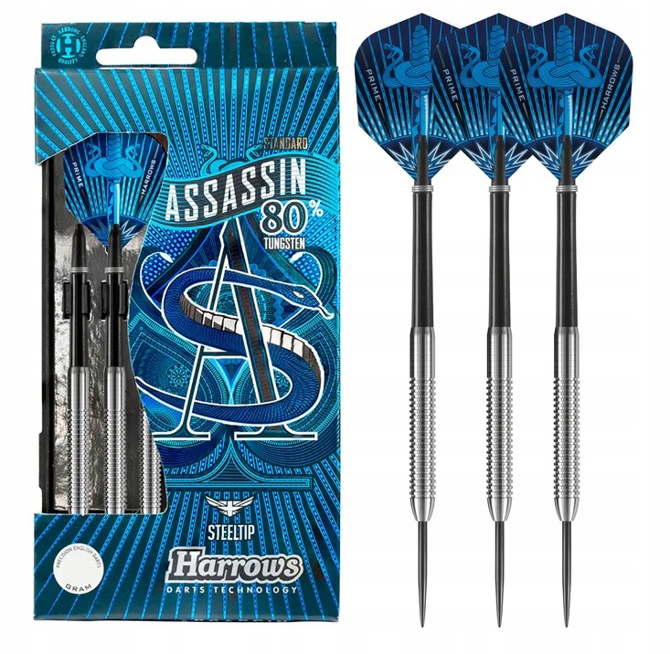 Rzutki Lotki Harrows Assassin 21 g Grot Ostry 80%TUNGSTEN Wolfram