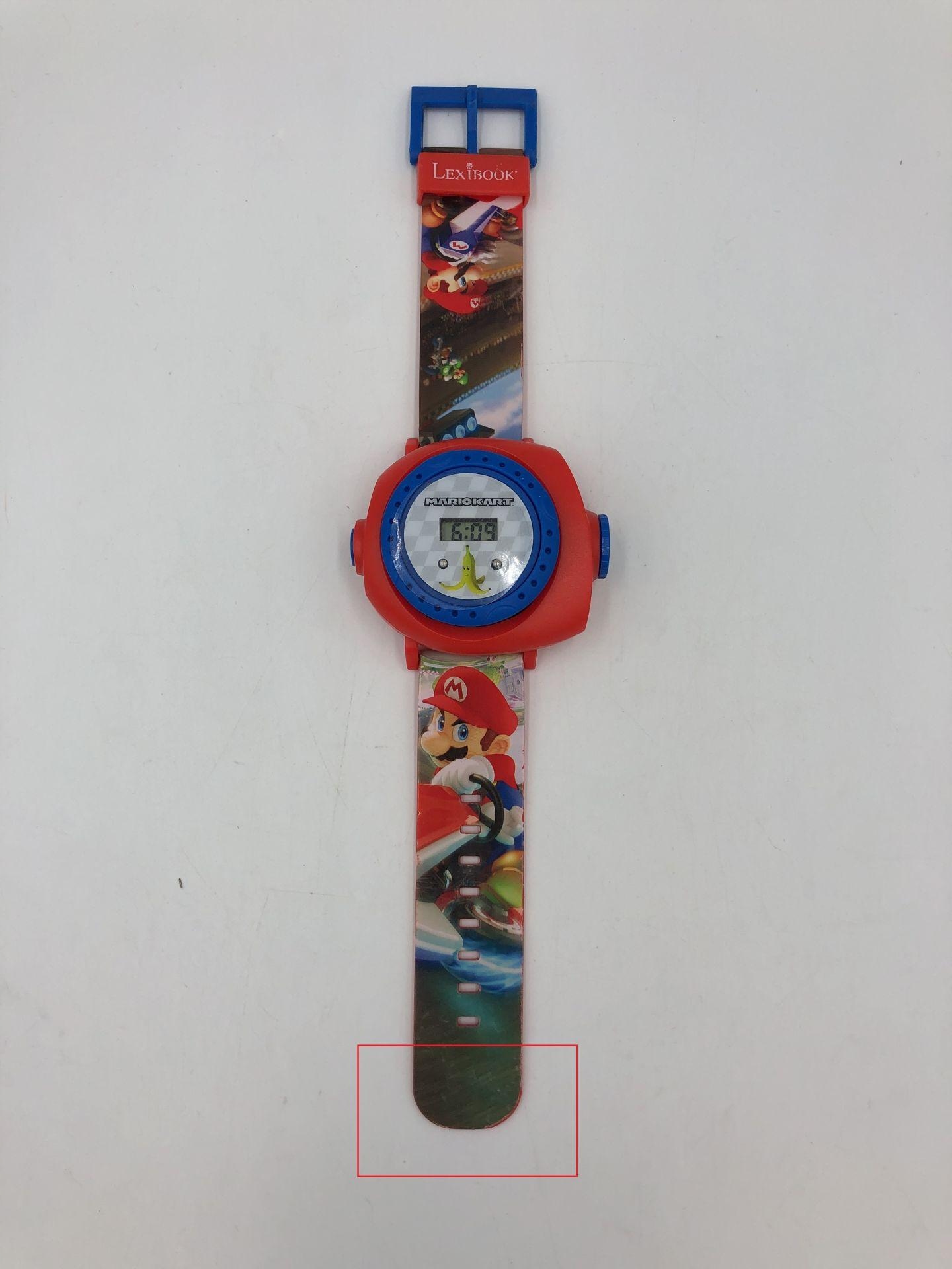 ZEGAREK PROJEKCYJNY LEXIBOOK SUPER MARIO Materiał paska inny