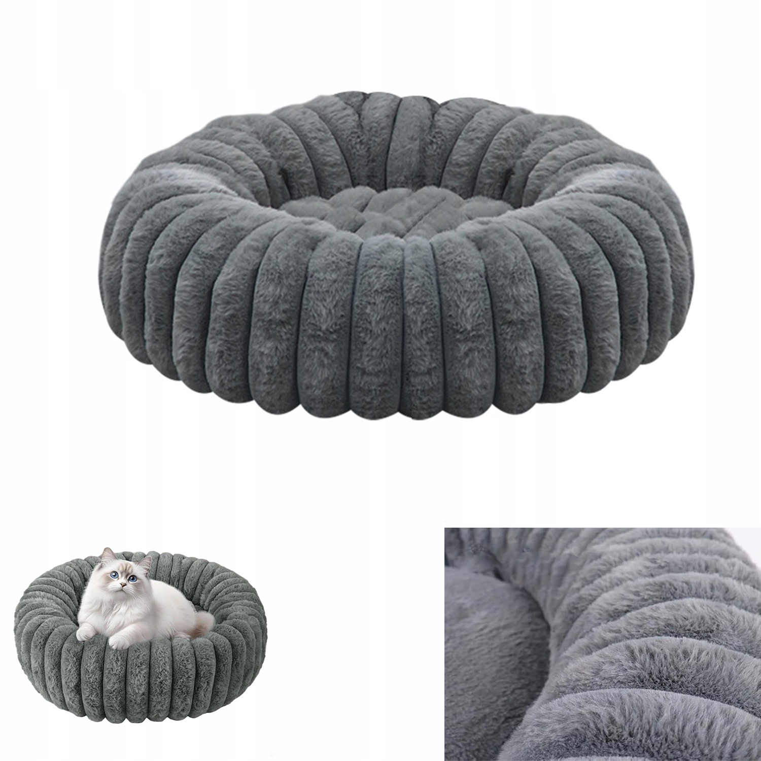 Levně Pelíšek Pro Psa Kočku Kotec Chlupatá Měkké Voděodolné Potah Polštář