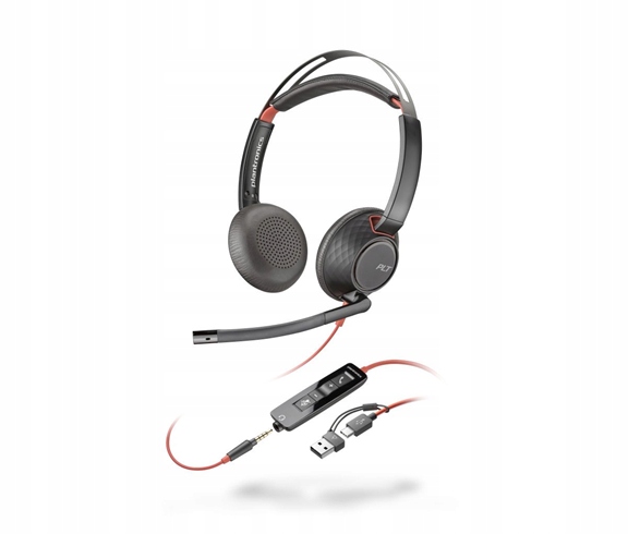 Hp Poly Blackwire 5220 Ms Teams náhlavná súprava, 3.5 mm jack Usb-c/a…