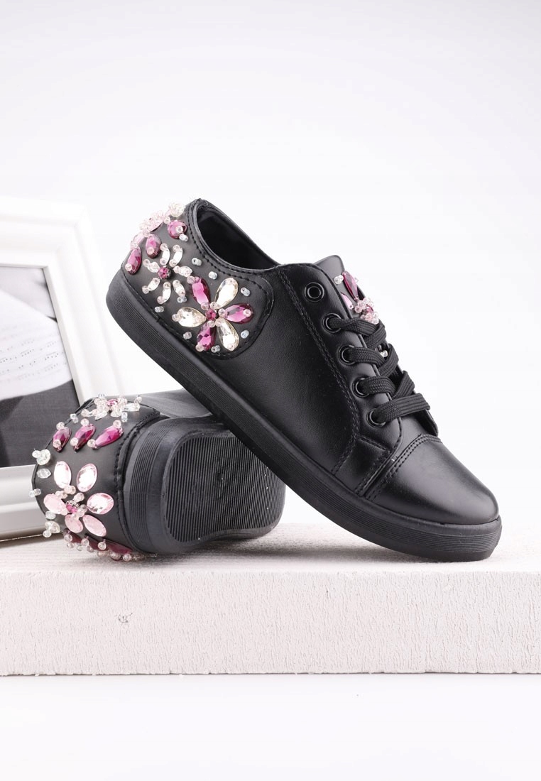 Trampki czarne 4 Talia 37 Czarny Marka inna