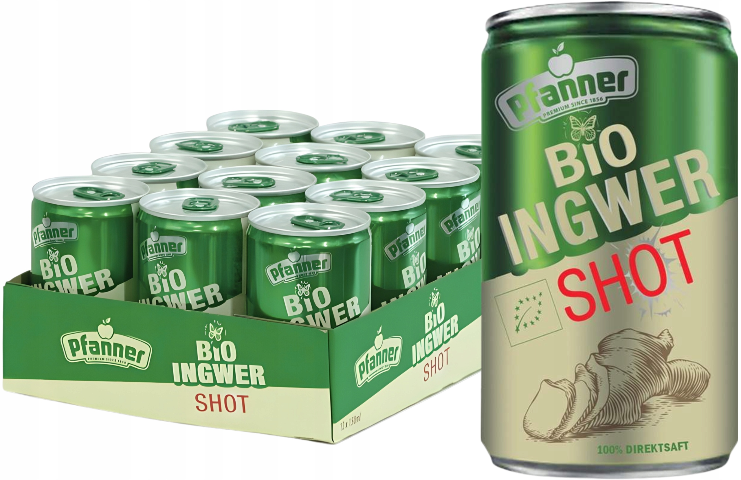 Pfanner Bio jablečno-zázvorovo-citronová šťáva 12×150ml