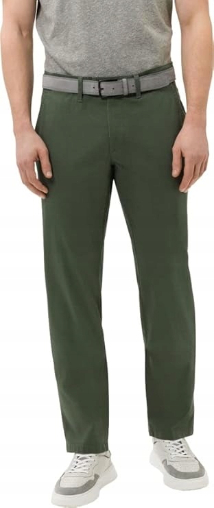 Eurex Klasické Pánské Chinos Kalhoty Zelené 33/30 J9B