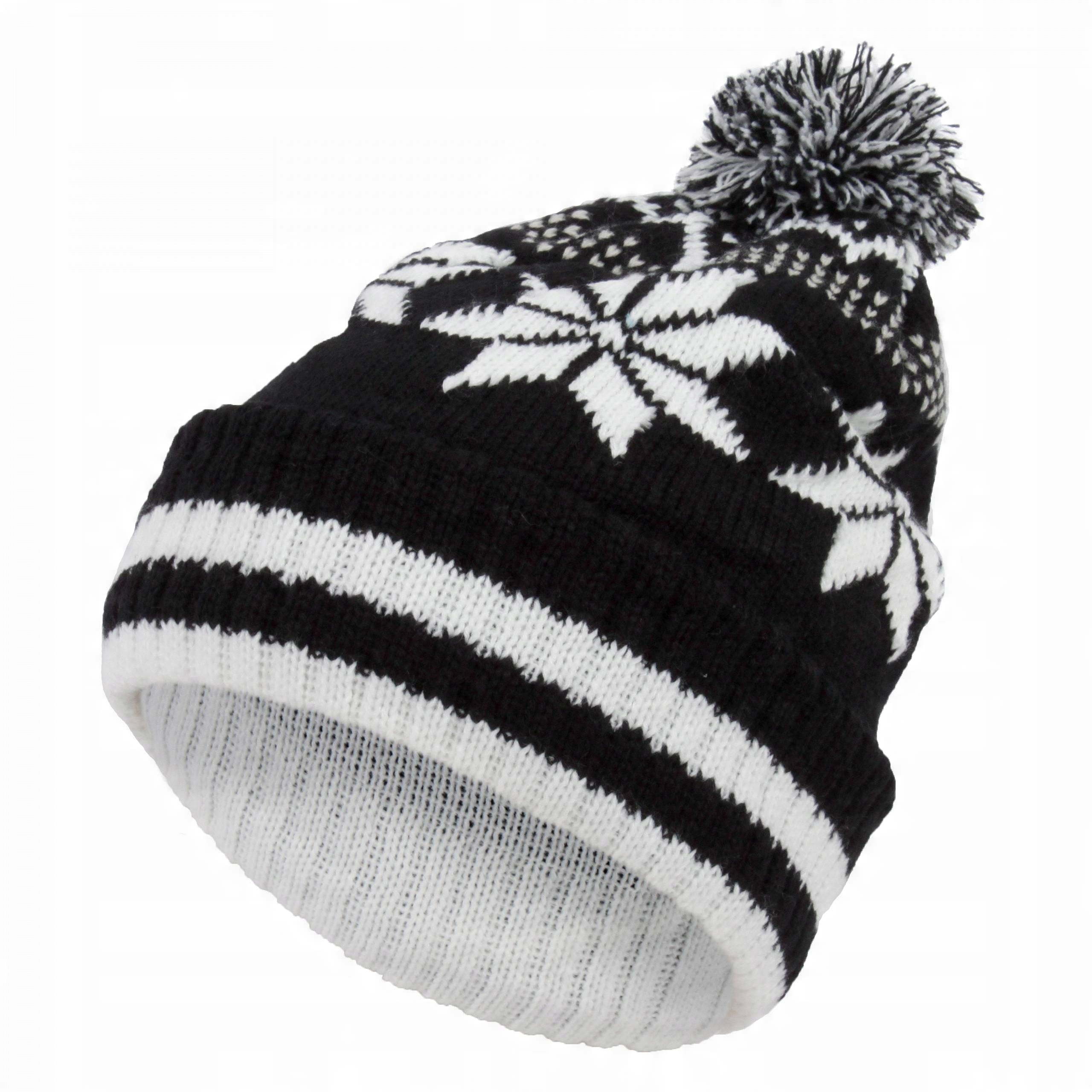 

W330D Czapka zimowa z dzianiny wywijana beanie
