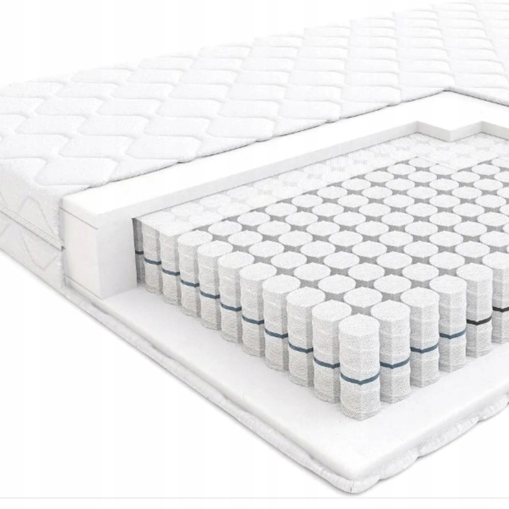 Materac Hilding Step 120x200 cm Pokrowiec Silver