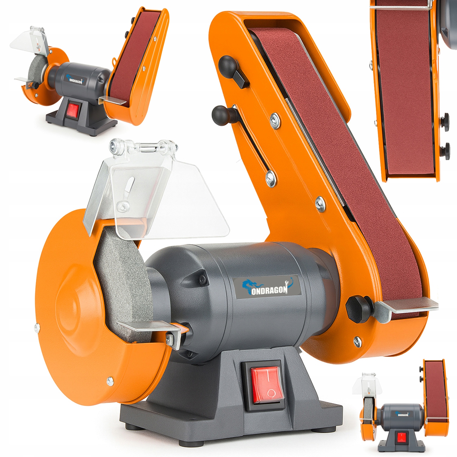 SZLIFIERKA STOŁOWA TAŚMOWA KAMIENIOWA 2W1 2950 OBROTÓW MOCNA 2650W