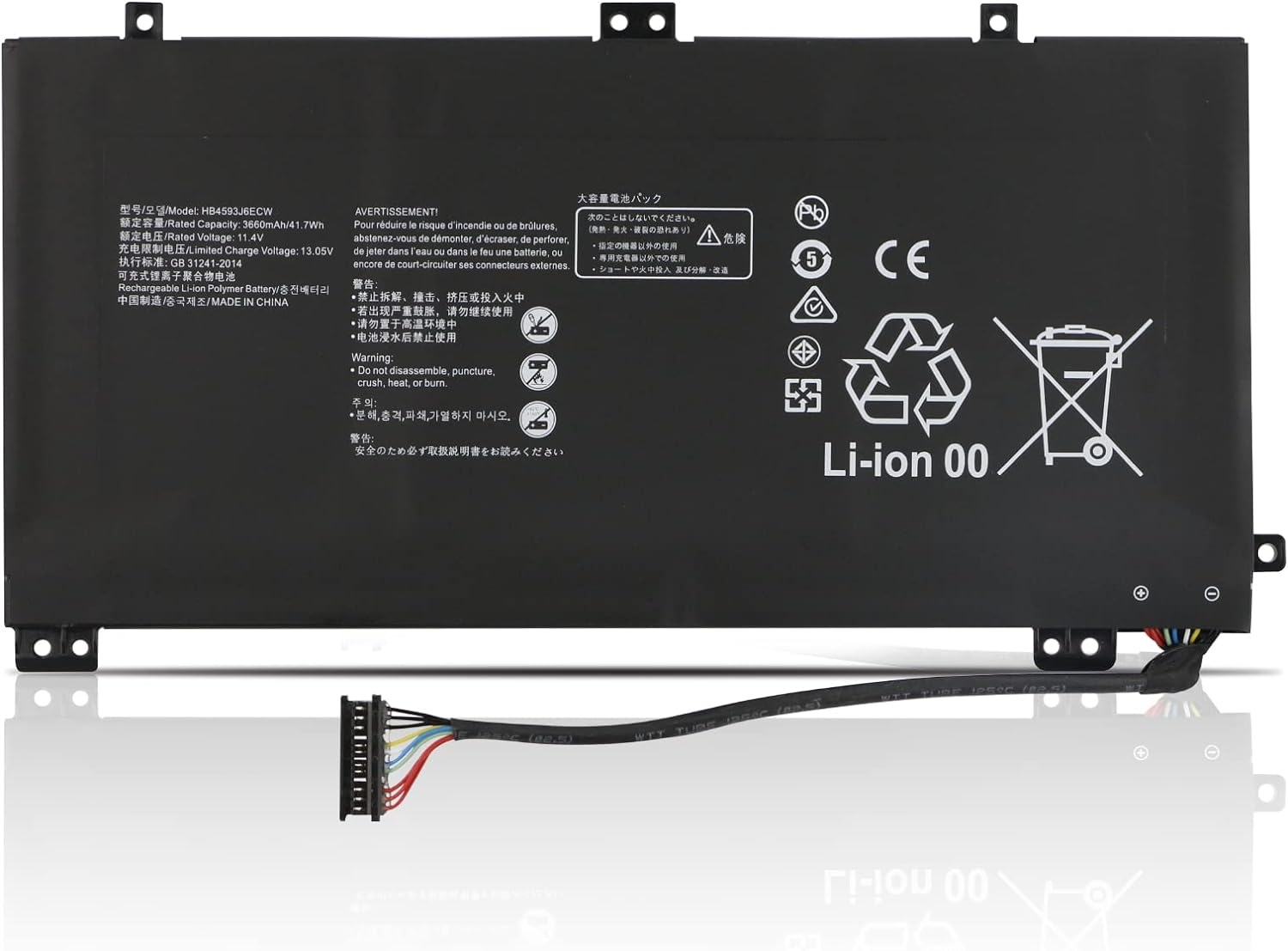 Baterie pro notebook Huawei MateBook 13, 41,7 Wh 11,4 V 3660 mAh K Kyuer
