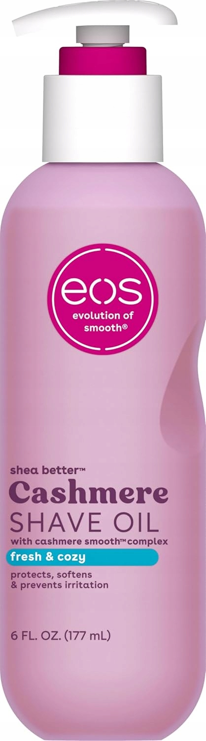 Eos, Olej na holení Cashmere Skin Collection, vůně Fresh & Cozy 177 ml
