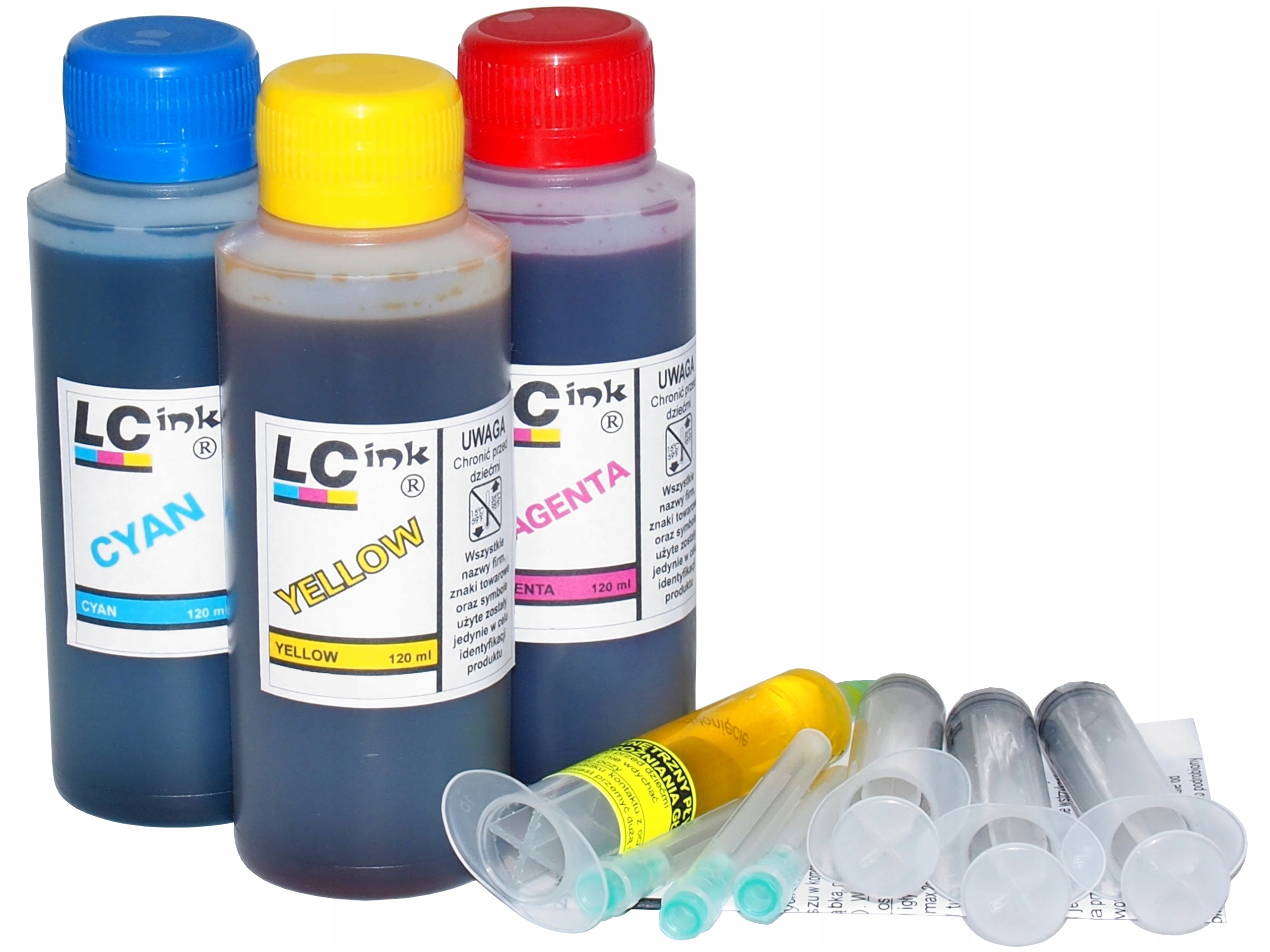 

Tusz Do Hp 3x120ML Kolor Akcesoria Płyn