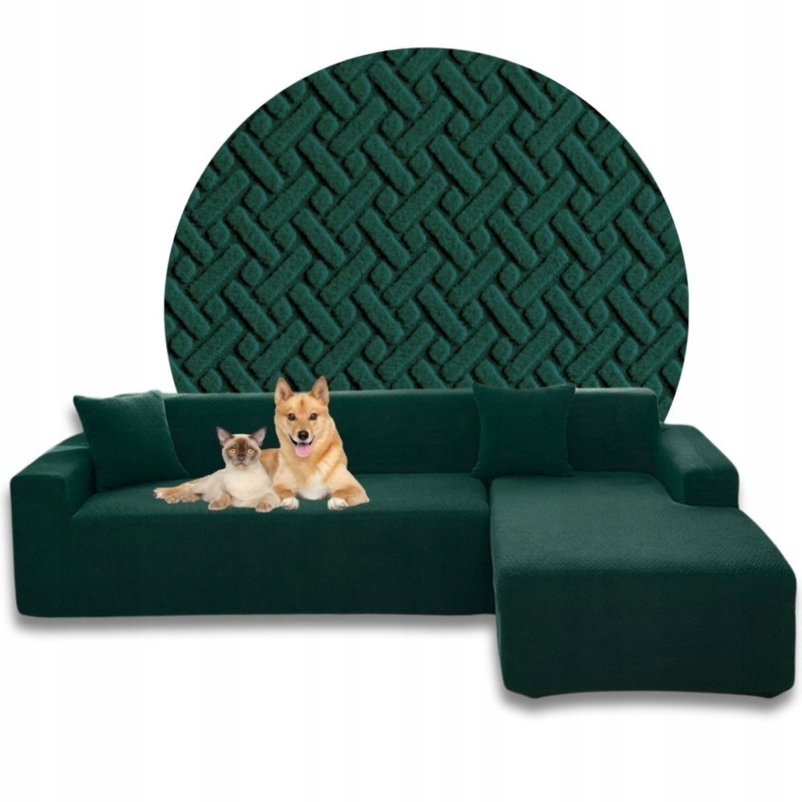 Potah Na Rohovou Pohovku Žakárová Pohovka Jedle Pravá Premium 2+2 Oeko-tex