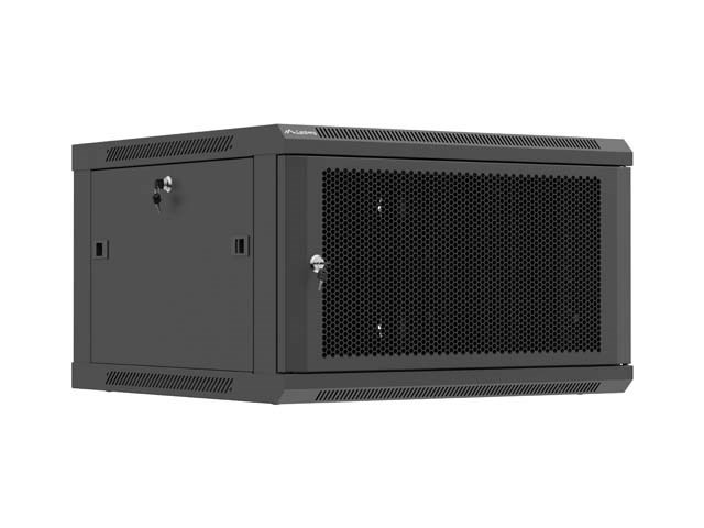 Lanberg Nástenná Inštalačná Skriňa 19" 6U 600X600 Čierne Perforované…