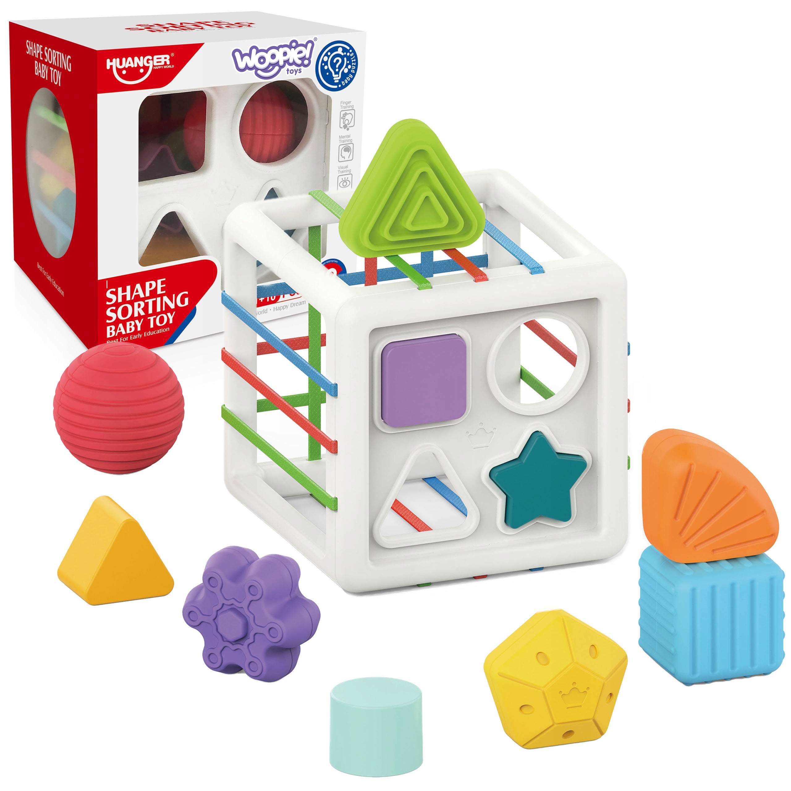 

Elastyczna Kostka Sensoryczna Sorter 11 el. Woopie
