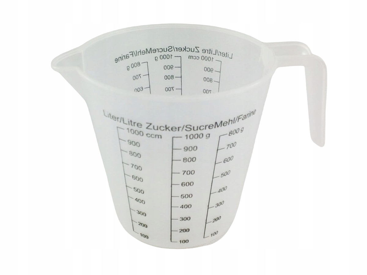 

Plastikowy pojemnik dzbanek kubek miarka do wosku