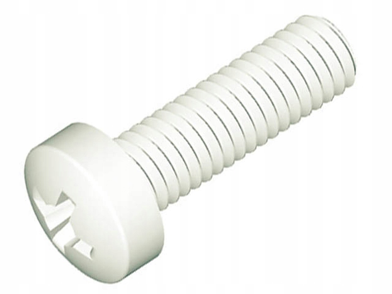 Śruba M3x40mm Łeb walcowy Nacięcie Phillips poliamid; Fix-Fasten-1szt