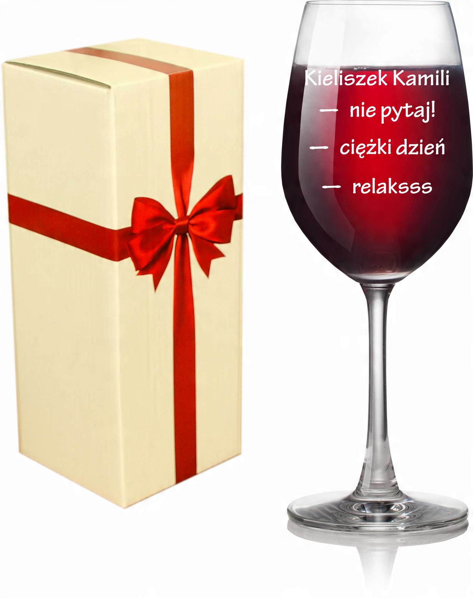 

Kieliszek do wina z grawerem 470 ml Grawer
