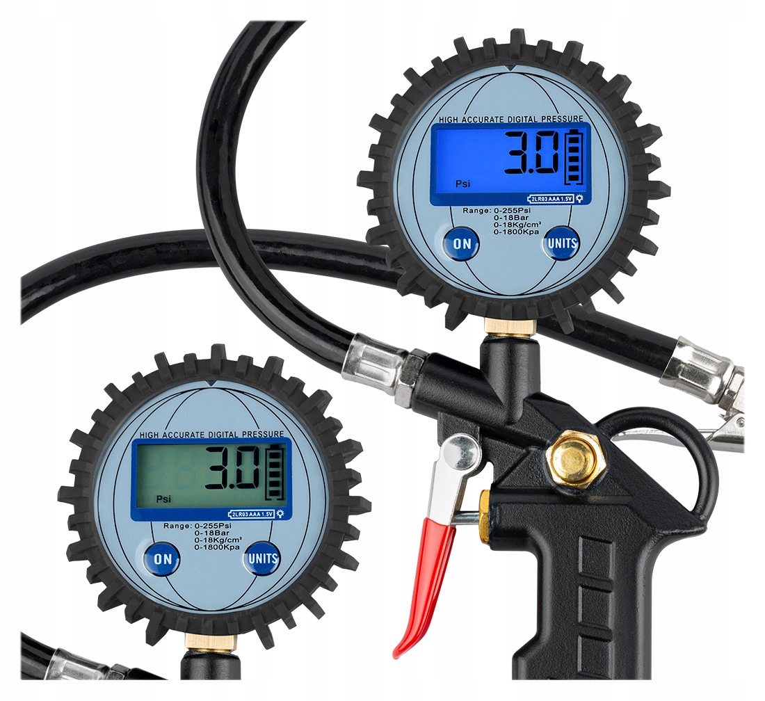 Pistolet do pompowania kół cyfrowy manometr 18 BAR Redats I-420E EAN (GTIN) 5902730142553