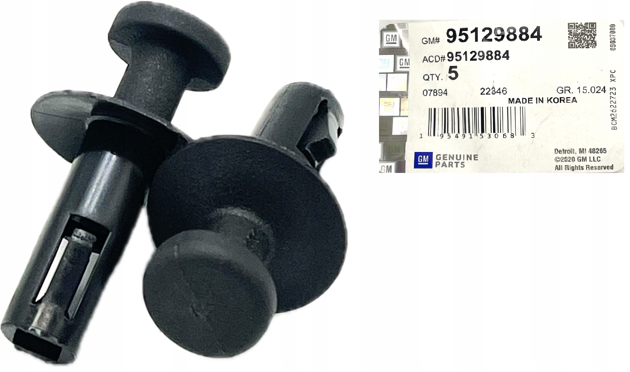 2X KOŁEK SPINKA HACZYK MOCOWANIE PÓŁKI BAGAŻNIKA OPEL MOKKA BUICK ENCORE OE