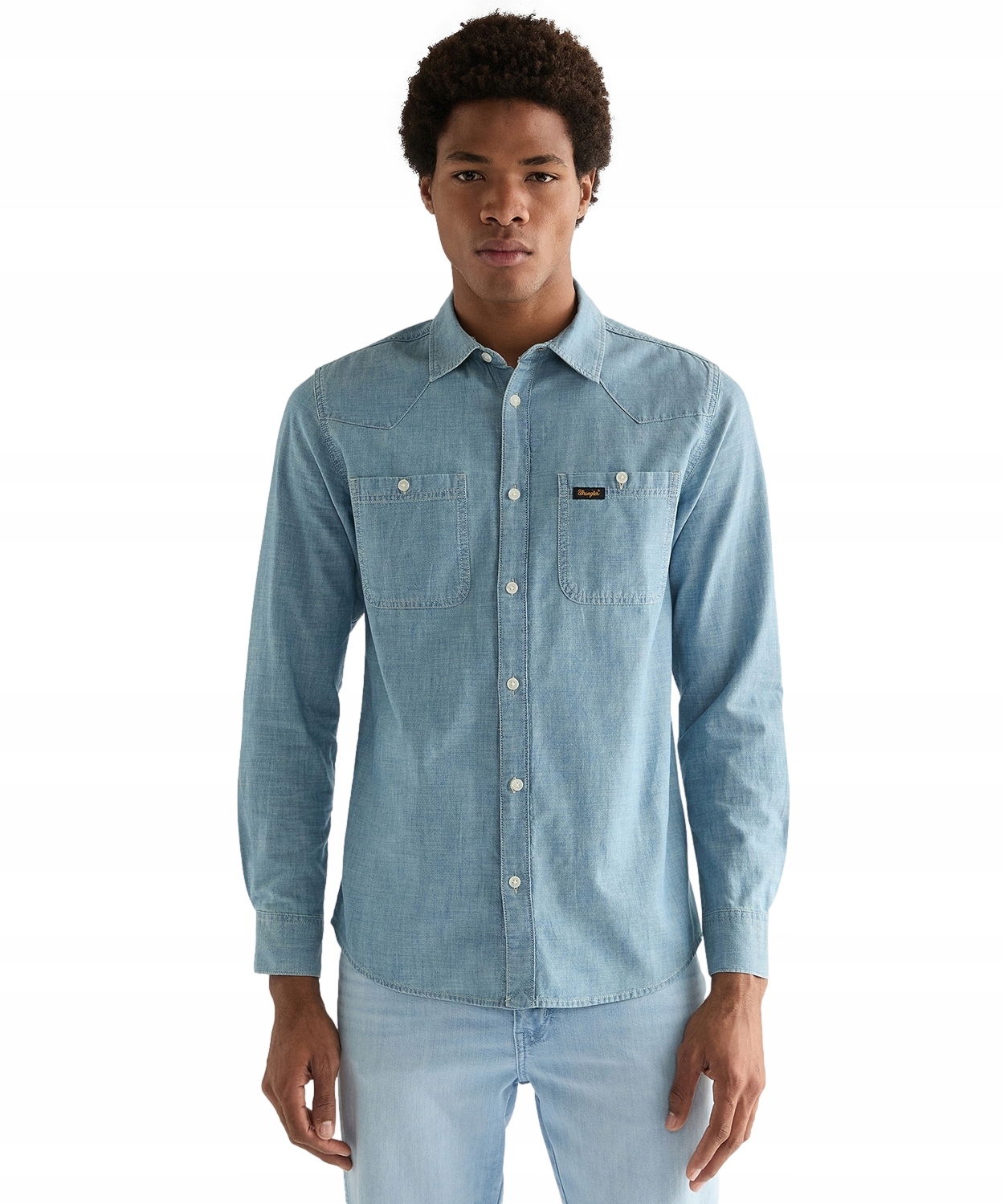 Košile Wrangler Chambray Shirt 112378119 Indigo M