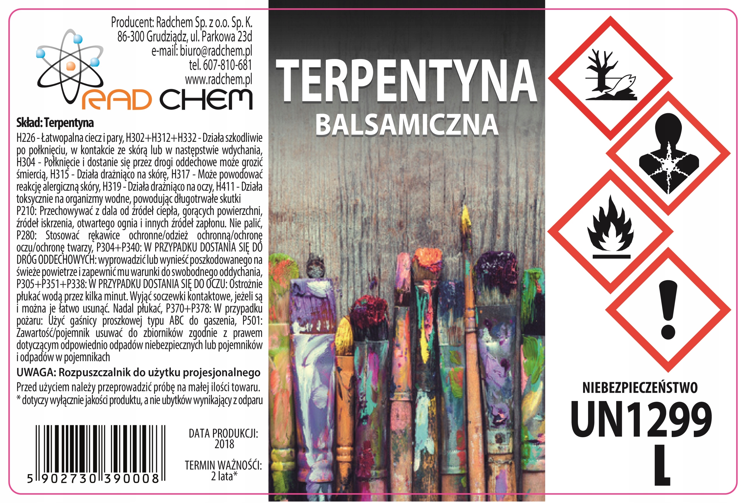 

Terpentyna Balsamiczna 1L
