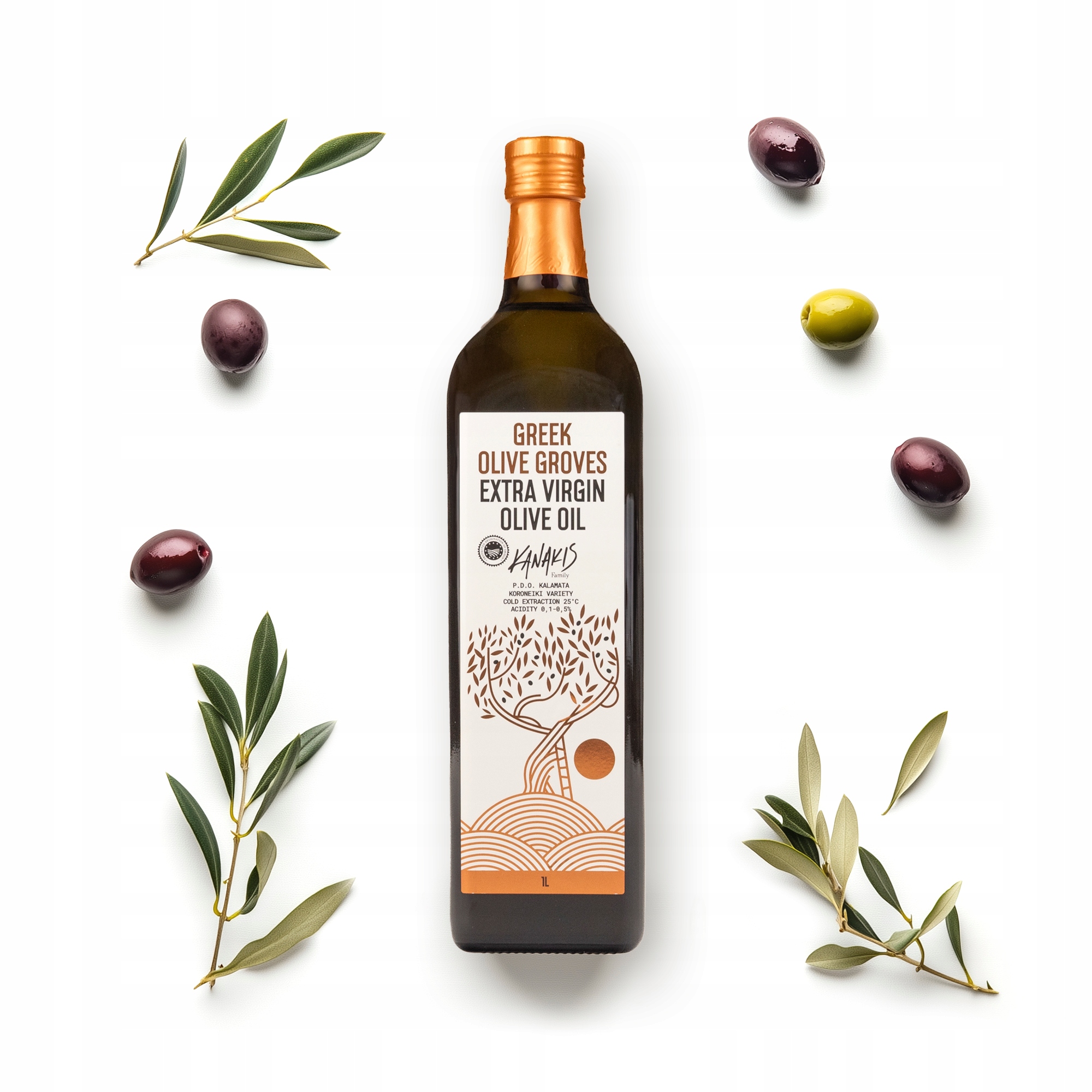 Levně Extra panenský olivový olej Grecka 1 l Jemná prémiová kvalita Sbírka 2025